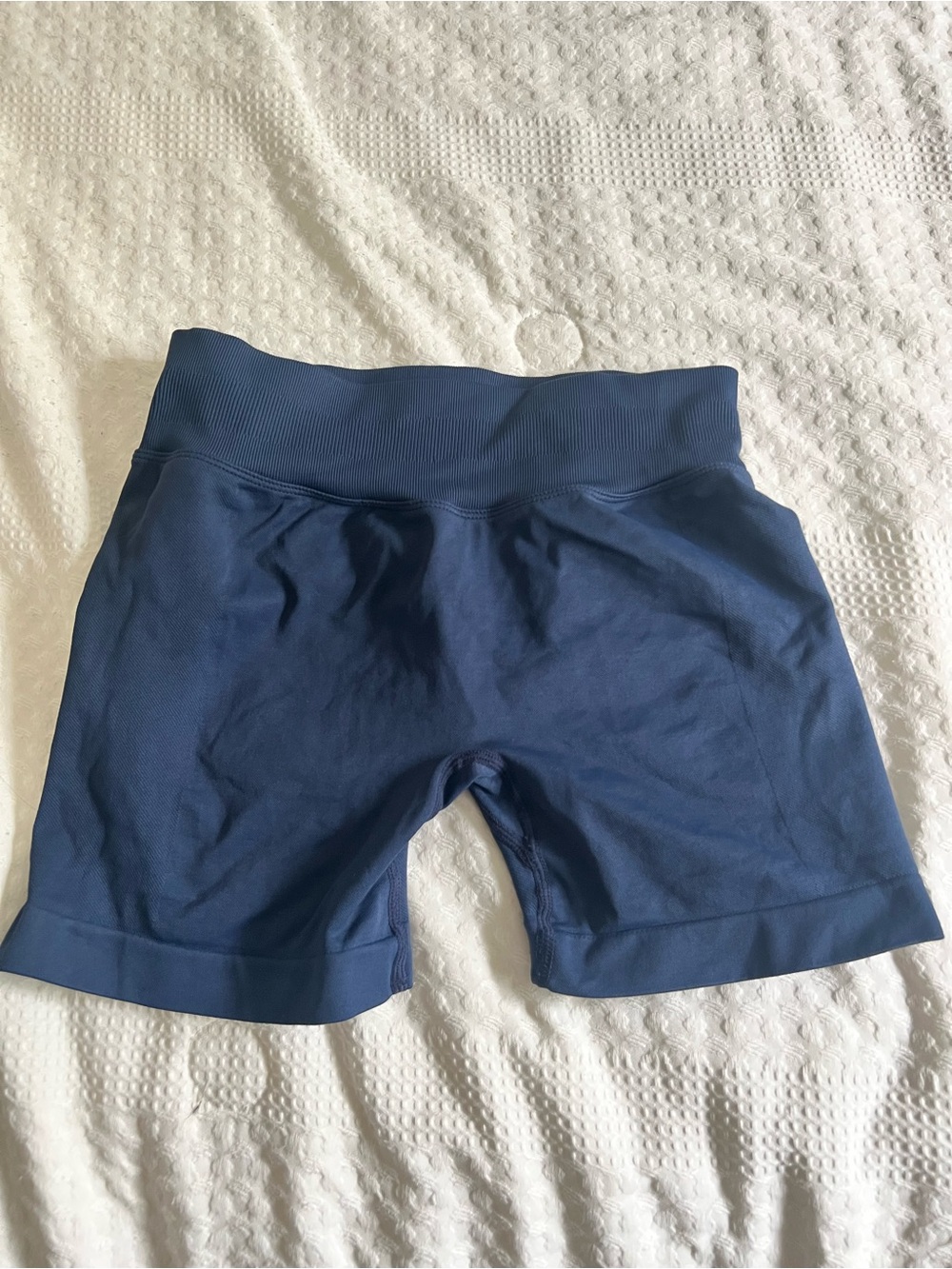 High-Waist Navy Women's Active Shorts